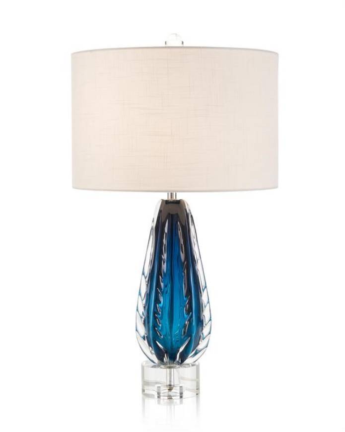 Picture of AMALFI BLUE AND CLEAR GLASS TABLE LAMP