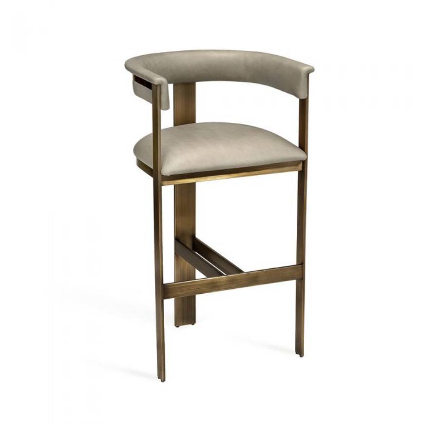 Picture of DARCY BAR STOOL - TAUPE
