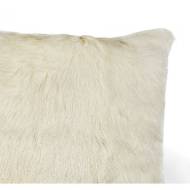 Picture of GOAT SKIN SQUARE PILLOW - IVORY