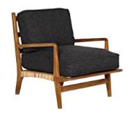 Picture of ALLISTER CHAIR, GRAY US MADE CUSHIONS