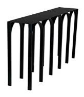 Picture of ABBEY CONSOLE, BLACK STEEL