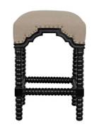 Picture of ABACUS COUNTER STOOL, HAND RUBBED BLACK