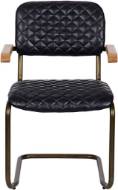 Picture of 0045 ARM CHAIR, VINTAGE BLACK LEATHER