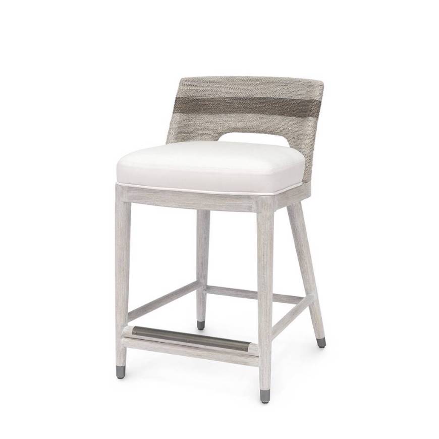 Picture of FRITZ ROPE 24" COUNTER STOOL FOG WHITE