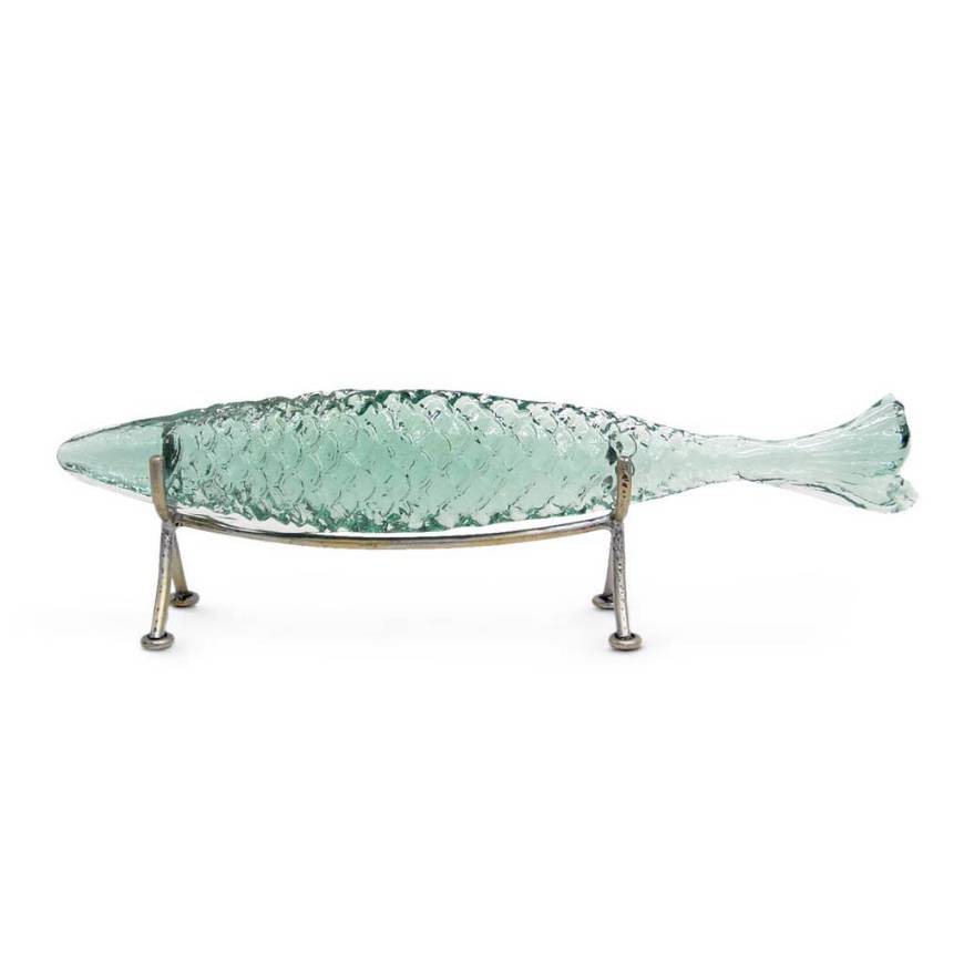 Picture of GLASS SAKANA FISH ON STAND SMALL