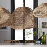 Picture of ANDORRA WICKER PENDANT, LARGE NATURAL