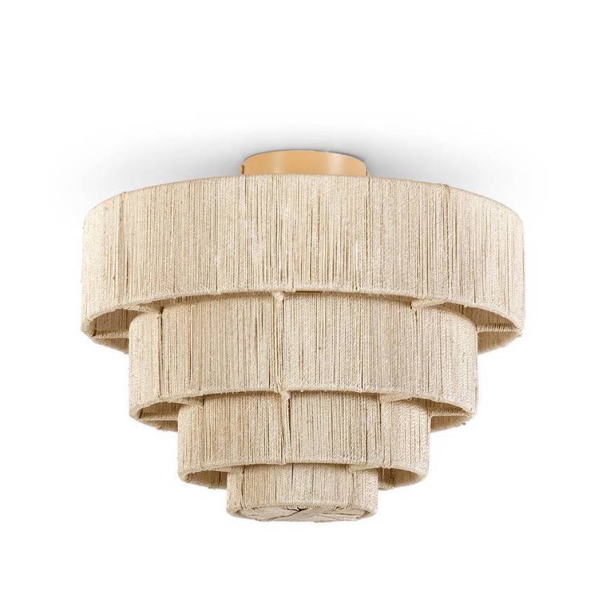 Picture of EVERLY SEMI FLUSH MOUNT, NATURAL