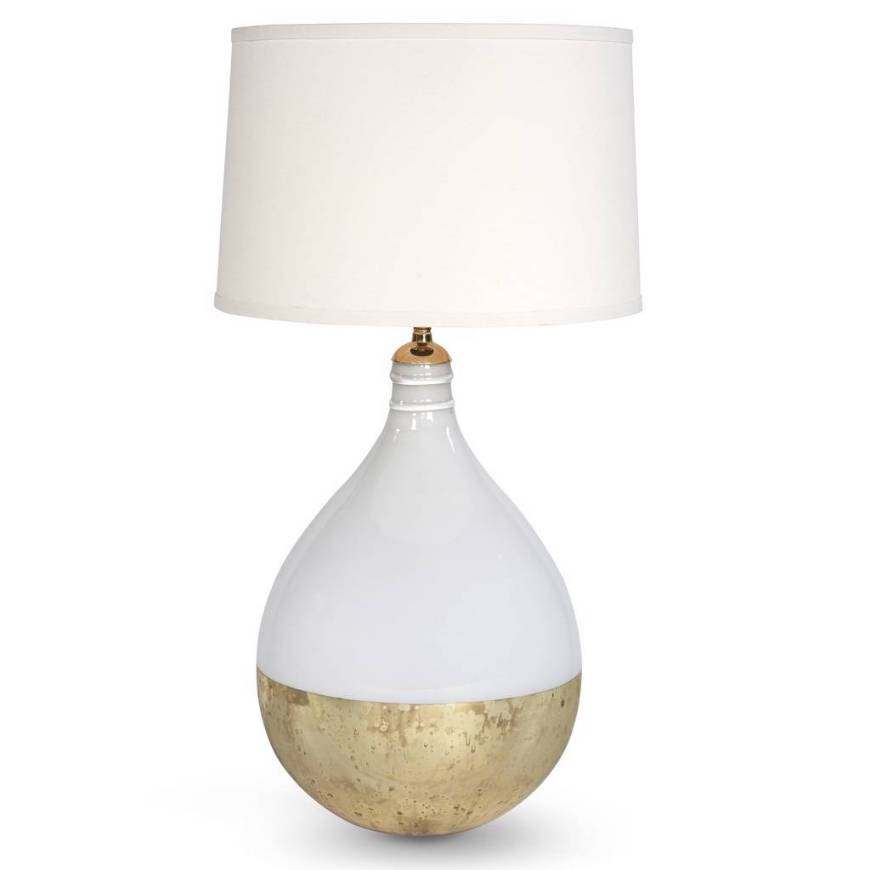 Picture of BALTHAZAR TABLE LAMP - OPAL AND GOLD